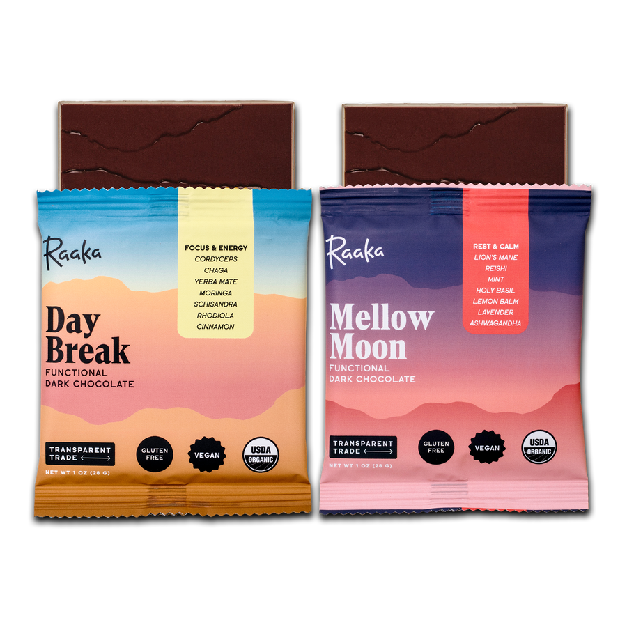 Functional Dark Chocolate Mixed Box of 10 - Calm Giftable Box Assortment