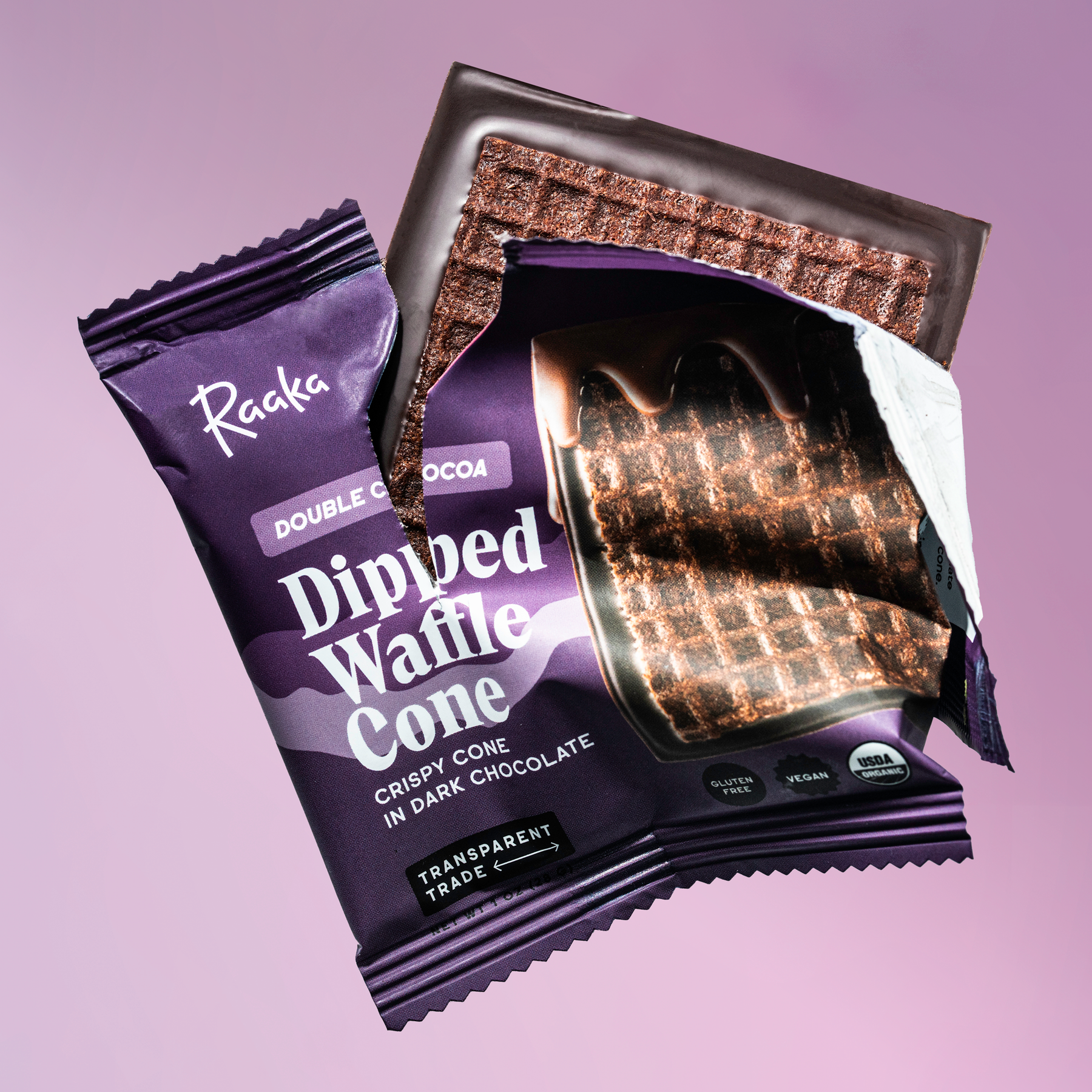 Double Cocoa Dipped Waffle Cone - Balanced Expressive Cone Assortment