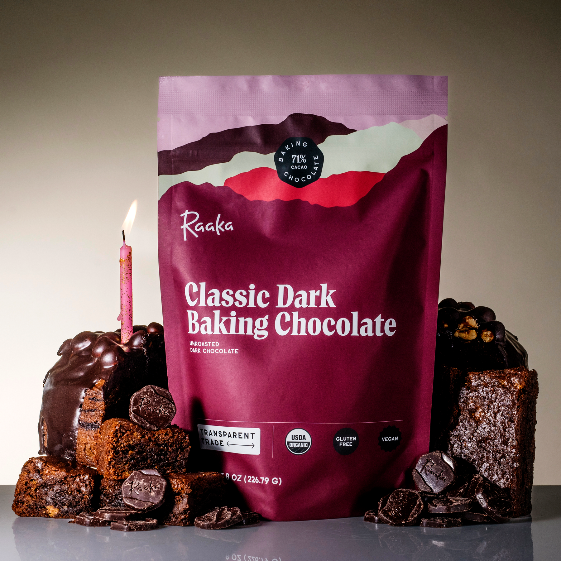 Classic Dark Baking Chocolate - Clean Casual Chocolate Assortment